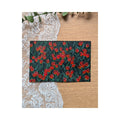 Hand-Painted Postcard No. 14 — Red Tulip Field, full artwork