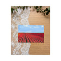 Hand-Painted Postcard No. 15 — Tulip Fields in Bloom, full artwork