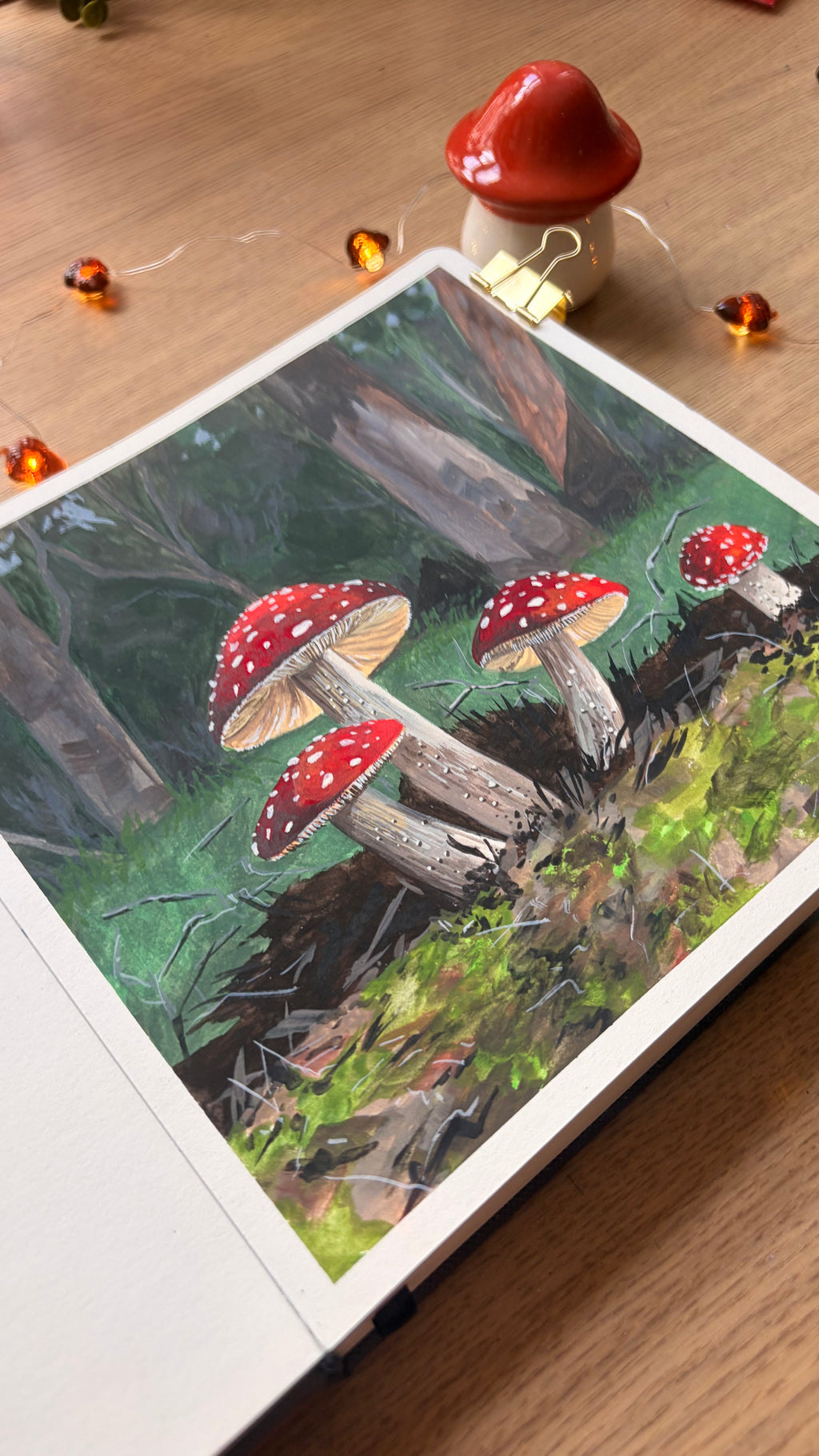 Fungi — close-up detail of fly agaric mushrooms