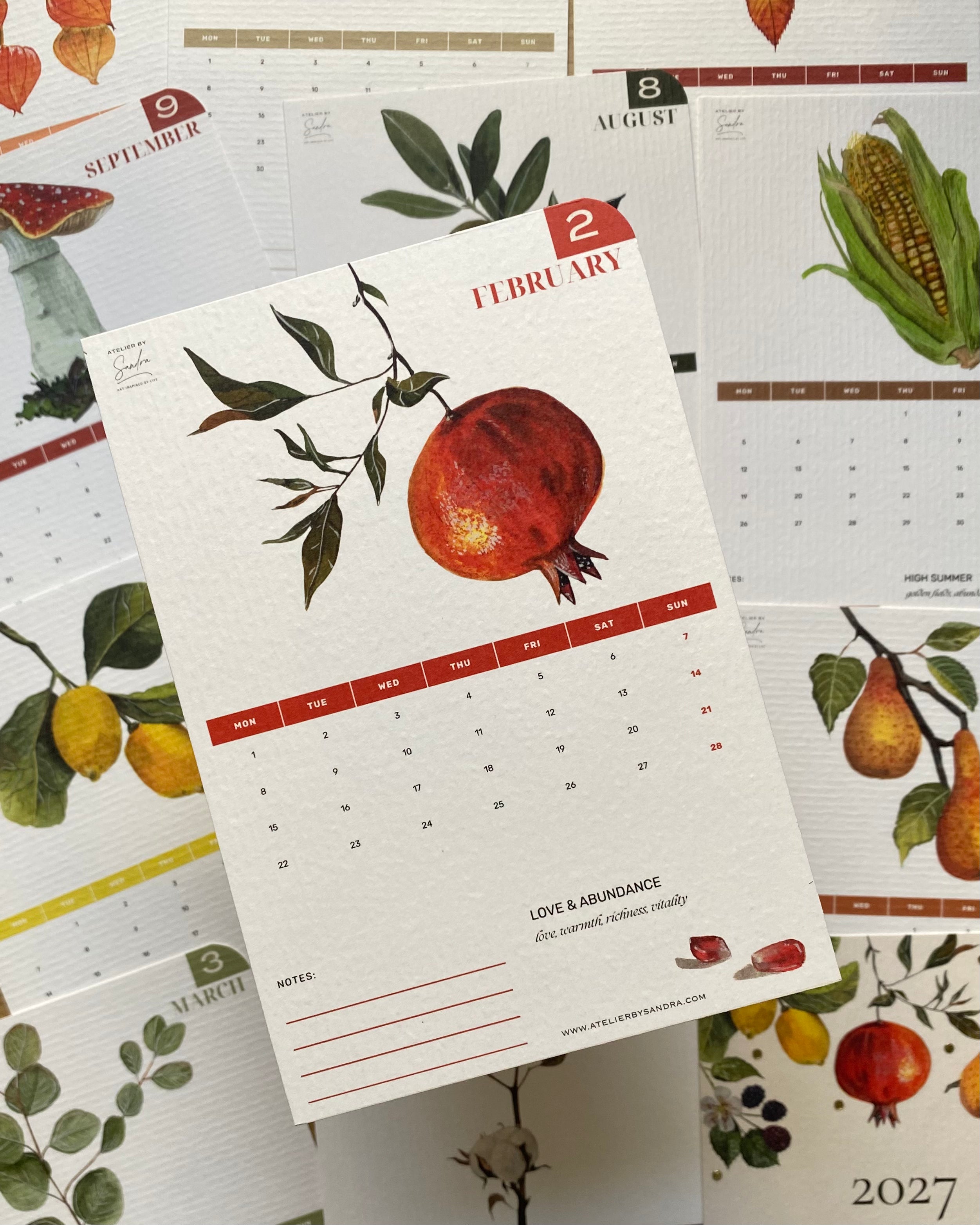 Gathered Year – 2027 Desk Calendar