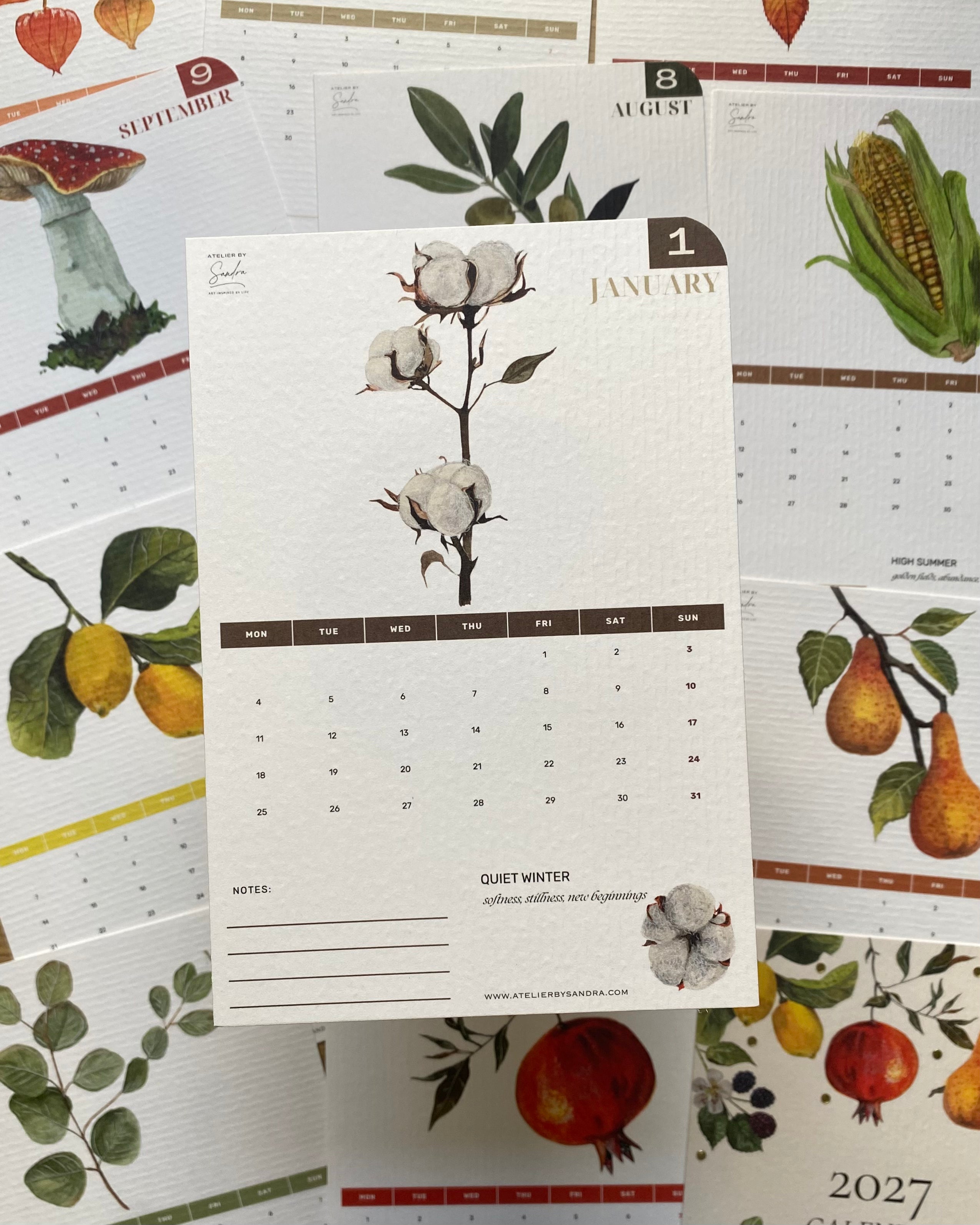 Gathered Year – 2027 Desk Calendar