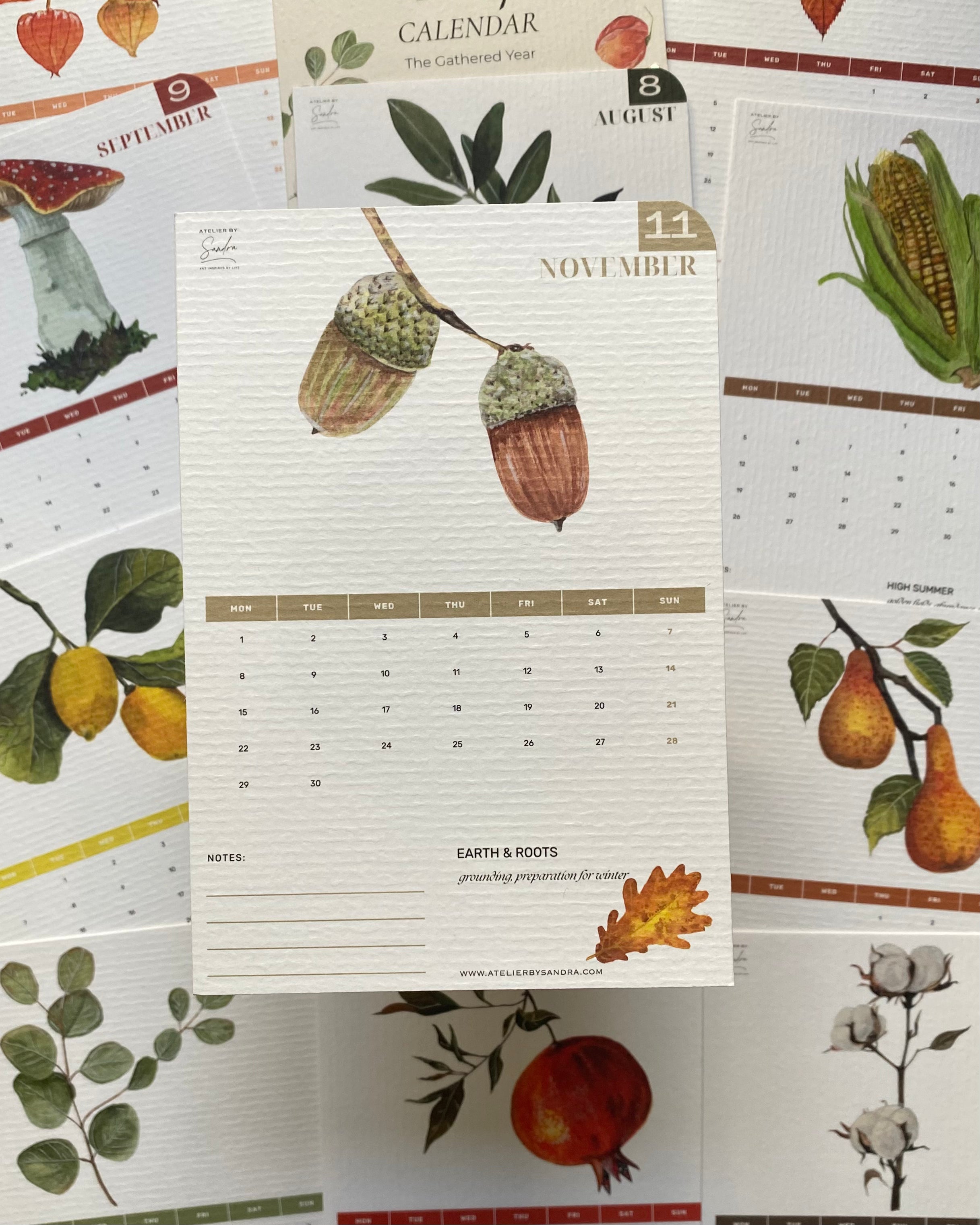 Gathered Year – 2027 Desk Calendar