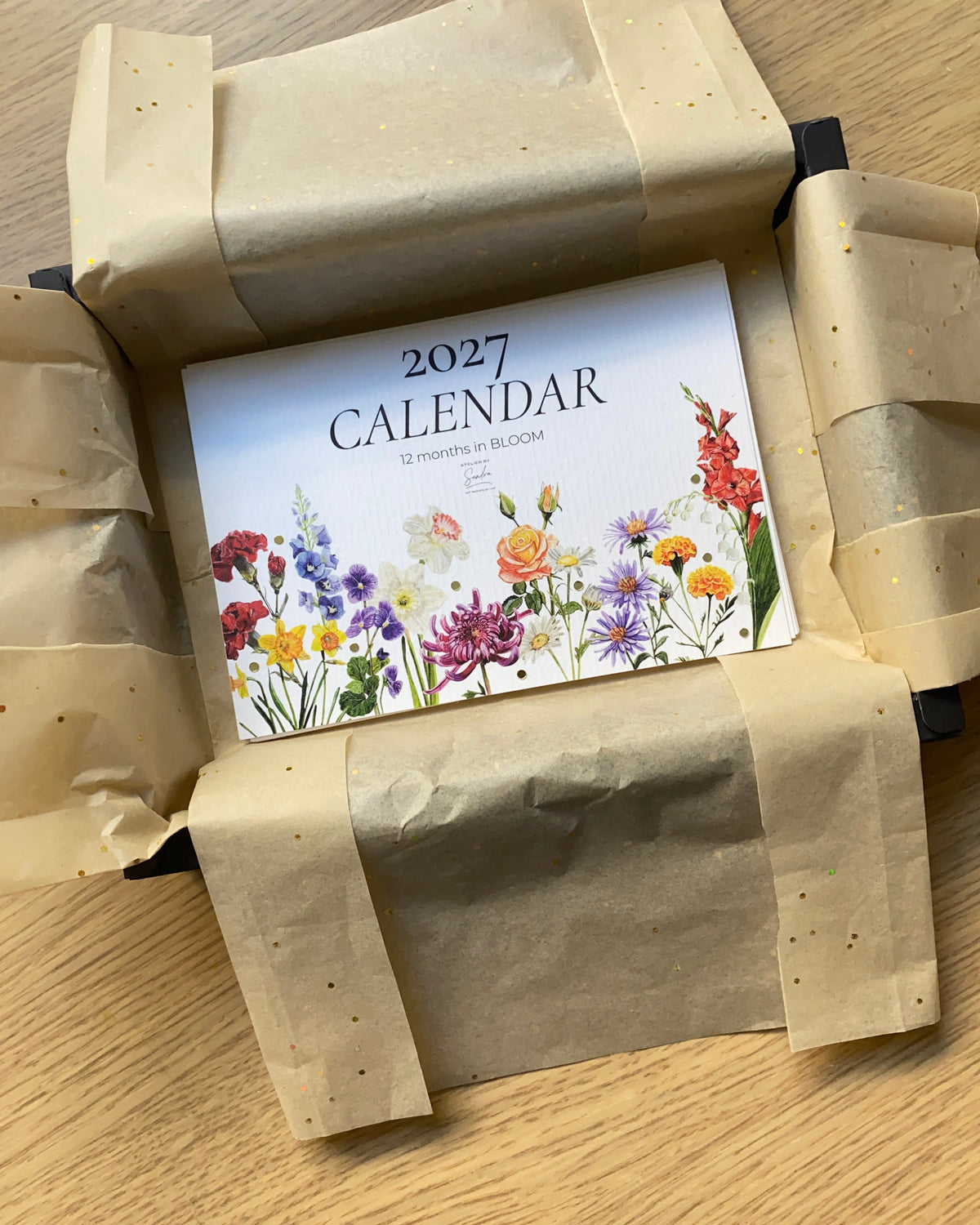 12 Months in Bloom – 2027 Desk Calendar