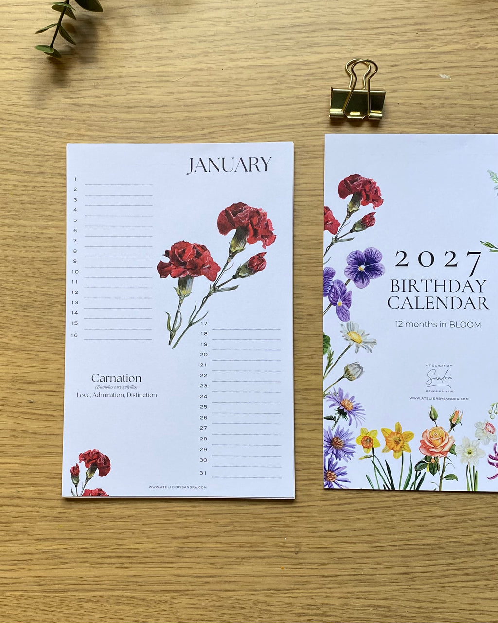 Birthday Wall Calendar