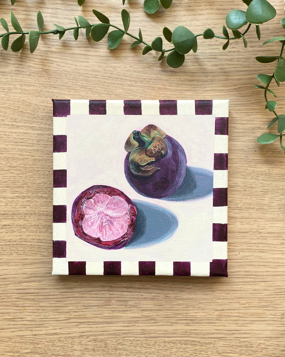 Rainbow Orchard — Mangosteen, unframed canvas