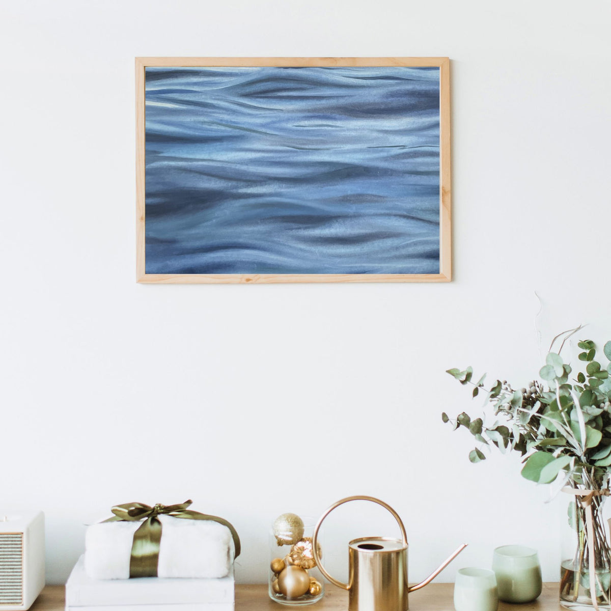 Still — framed mockup in interior setting