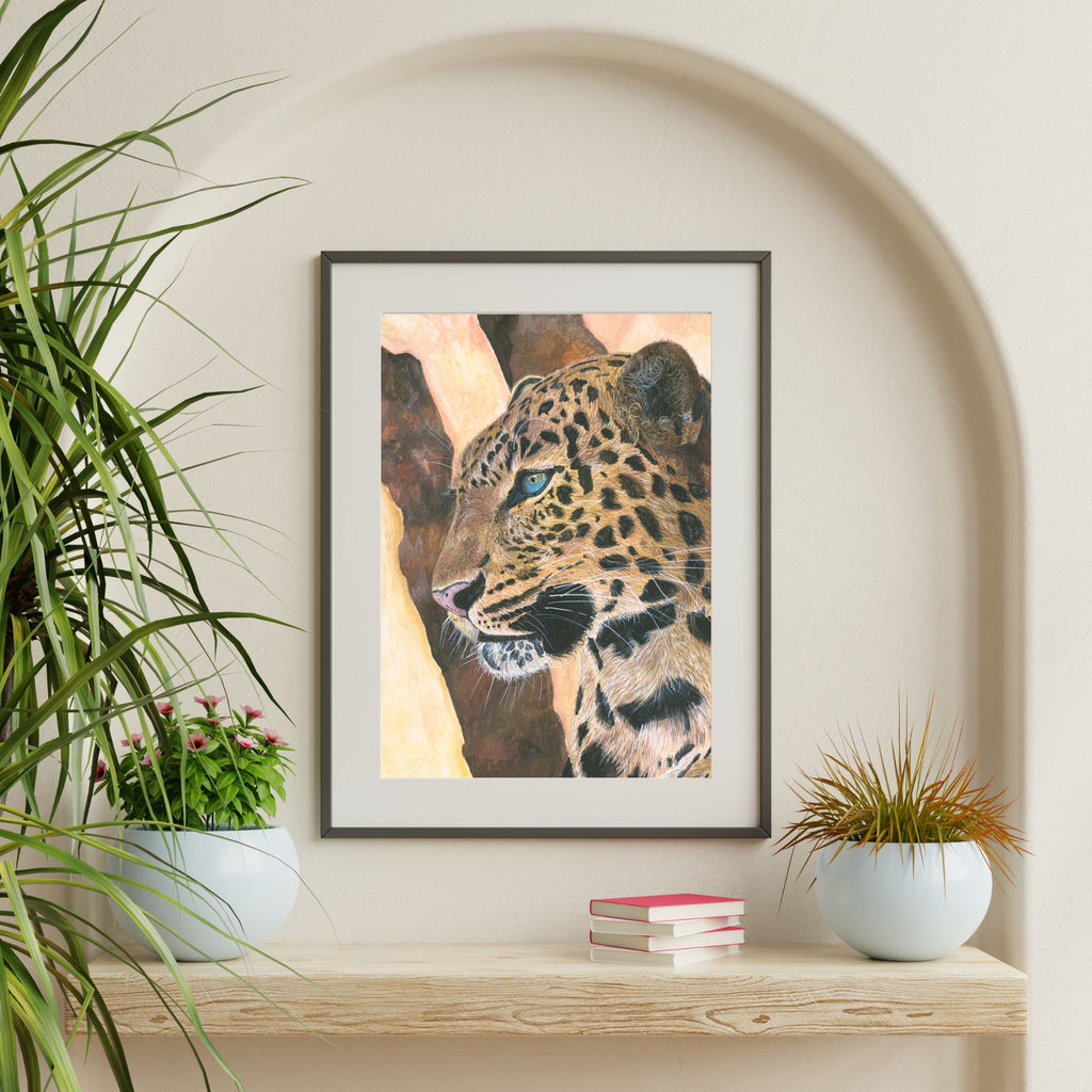 Apex Elegance — framed mockup in interior setting