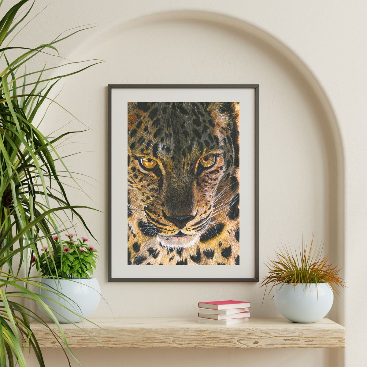 Gaze — framed mockup in interior setting