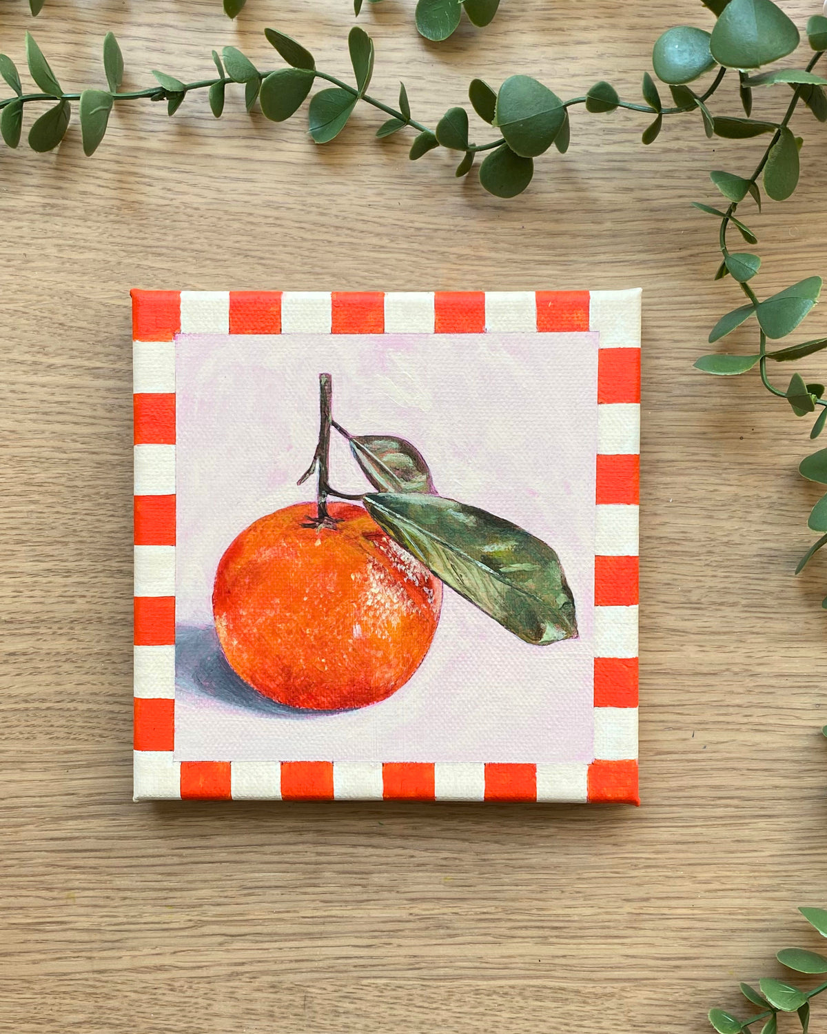 Rainbow Orchard — Mandarin, unframed canvas